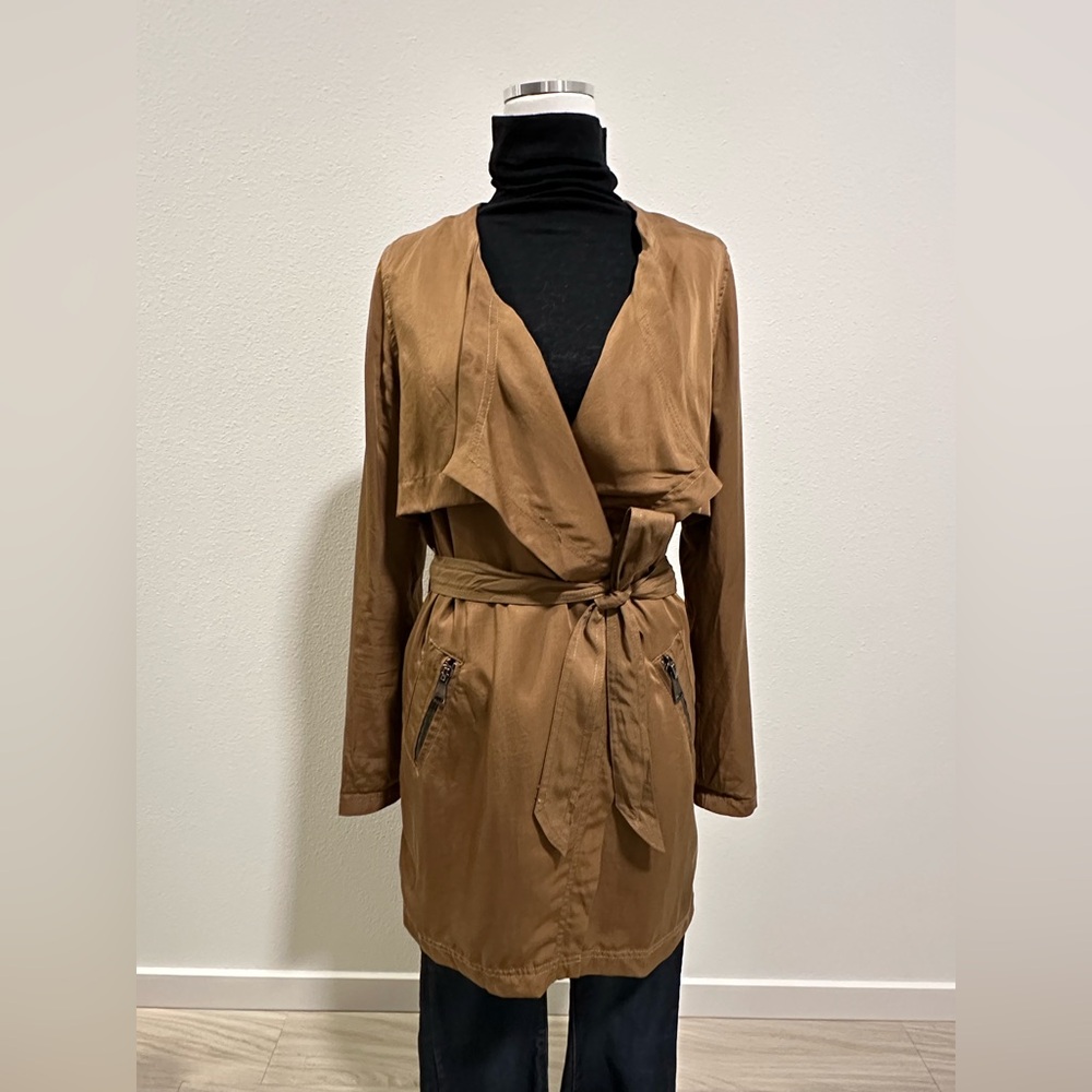 ANTHROPOLOGIE Cartonnier Women's Tan Lightweight Trenchcoat